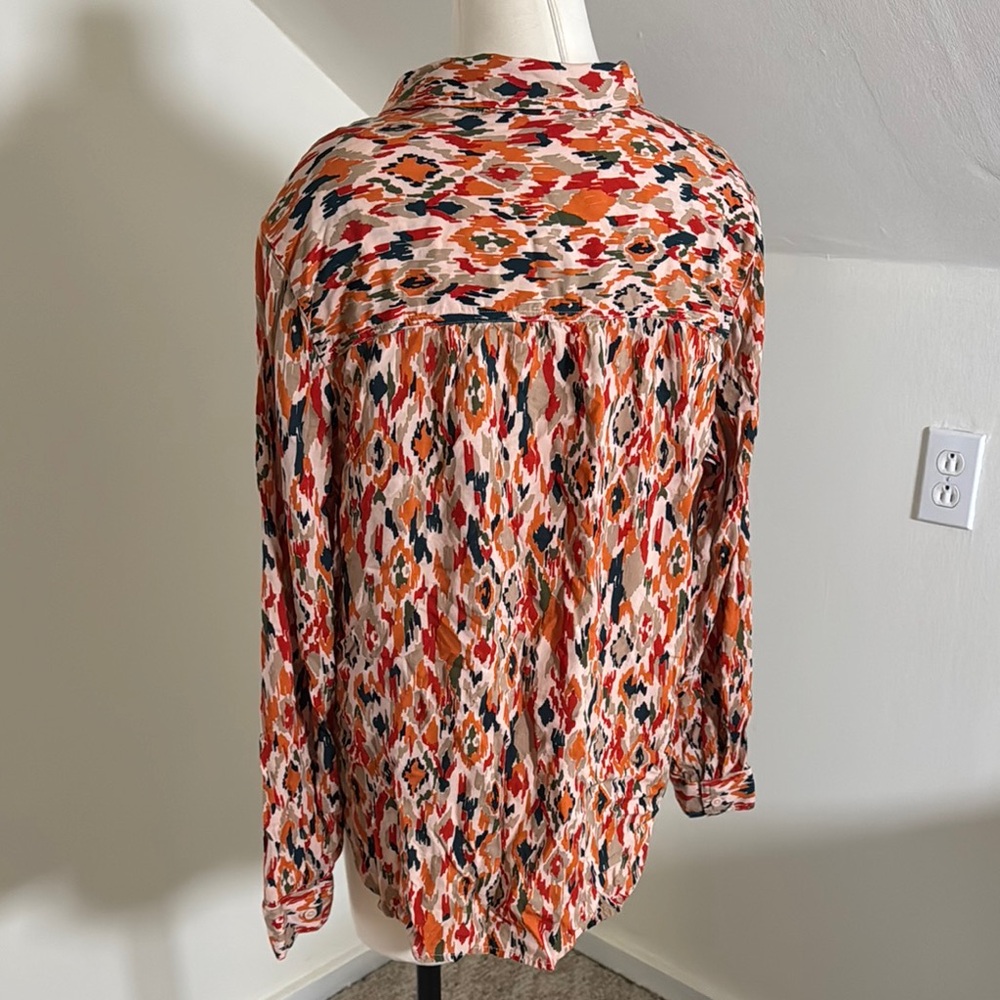 Beachlunchlounge Multicolor Patterned Blouse - image 4